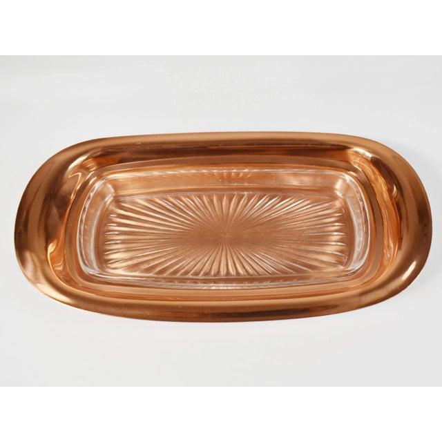 Vintage 1960s Coppercraft Guild Taunton Mass Oval Pedestal Copper Dishes - Set of 3 For Sale - Image 6 of 13
