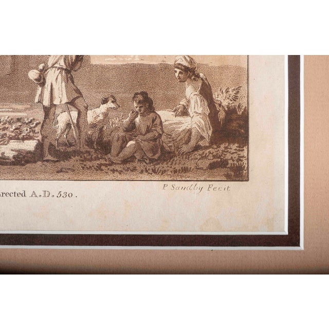 18th Century Paul Sandby “Sepulchre of King Theodorick” Aquatint After Clérisseau, Framed For Sale - Image 9 of 17