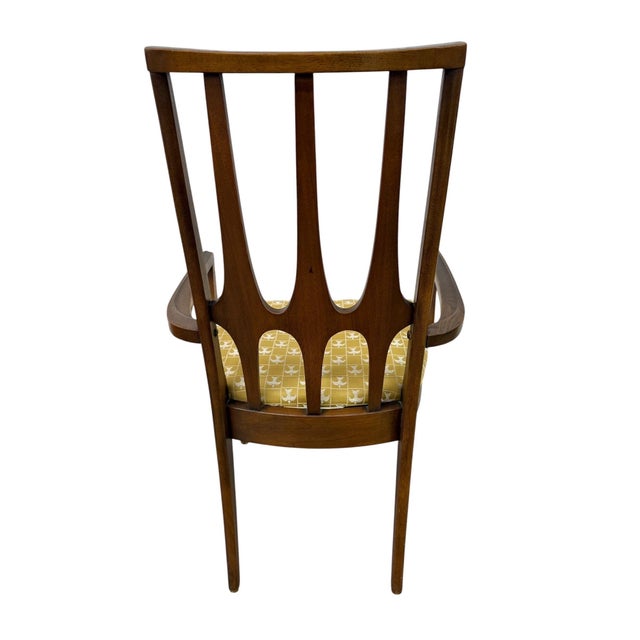 Mid-Century Modern Broyhill Brasilia Walnut Dining Chairs - Set of 6 For Sale In Philadelphia - Image 6 of 9