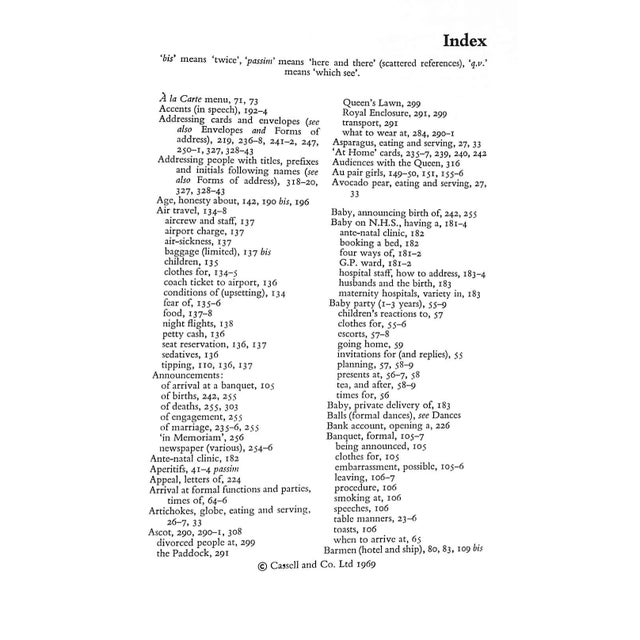 "Lady Behave: A Guide Modern Manners for the 1970s" 1969 Edwards, Anne & Beyfus, Drusilla For Sale In New York - Image 6 of 6