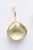A pair of heart-shaped faceted lemon quartz drop earrings with an 18K gold wire for pierced ears. Simple and elegant. The...