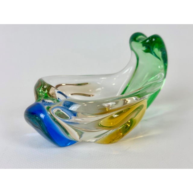 Rhapsody Glass Pipe Ashtray attributed to Frantisek Zemek for Mstisov, 1960s For Sale - Image 6 of 9