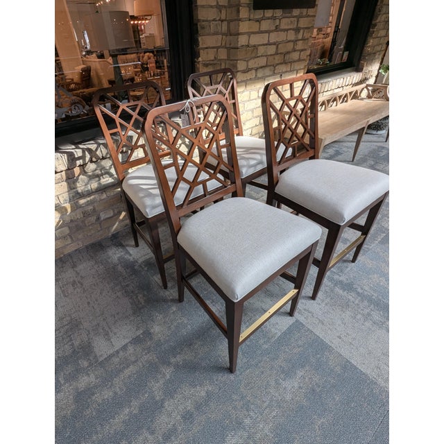 Four Woodbridge Merion Counter Stools For Sale In Minneapolis - Image 6 of 11