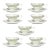 1980s Sheffield “Classic, 501” Set of 7 Bone China Teacups & Saucers- 14 pcs For Sale