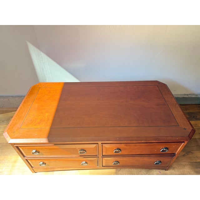 1960s Vintage Thomasville Solid Wood Coffee Table For Sale - Image 9 of 11