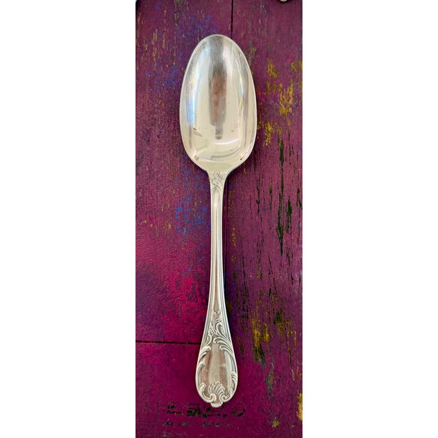 Late 19th Century Late 19th Century Christofle “Marly” French Silver-Plated Flatware & Fish Knives Set – 38 Pieces, Louis XIV Pattern For Sale - Image 5 of 10