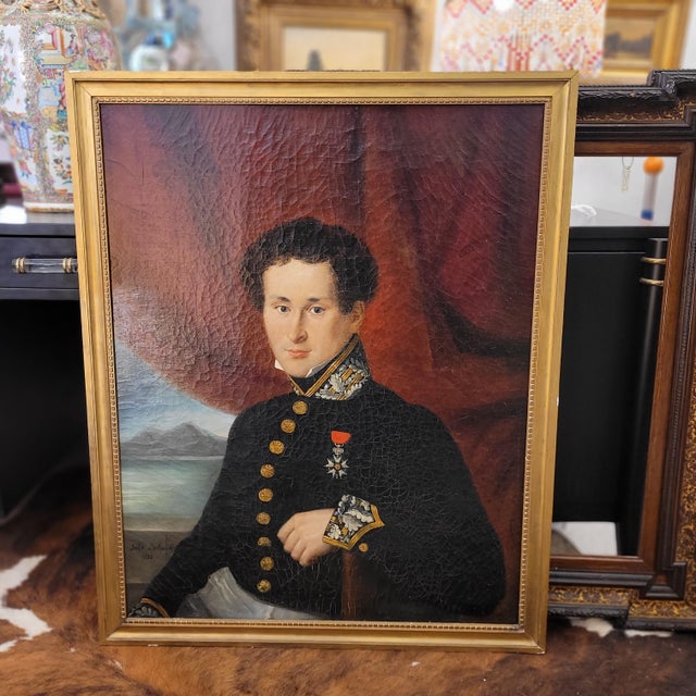 “portrait of a military officer” julie delamontre, charles x, 1832 – france technique: oil on canvas title: “portrait of a...