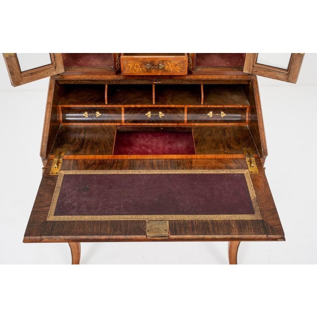 French Desk Happiness on the Day in Walnut, 1860s For Sale - Image 9 of 18