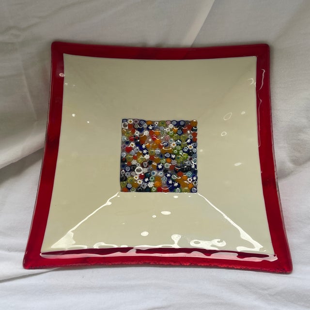 Mid-Century Modern Murano Glass Dish Set of 3 For Sale - Image 3 of 8