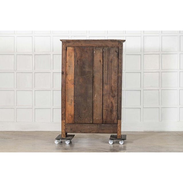Antique French Provincial Ash Diamond Point Armoire, 1770 For Sale - Image 17 of 18