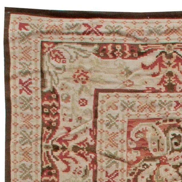 Contemporary Floral Design Bessarabian Shah 2 Rug by Doris Leslie Blau For Sale - Image 4 of 5