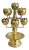 1950s Mid Century Modern Brass Lotus Candelabra For Sale