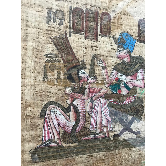 Bring a touch of Ancient Egyptian heritage into your home with this rare authentic hand-painted papyrus, using traditional...