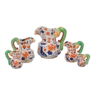 Mason's Ironstone Set Five Jugs/Pitchers For Sale