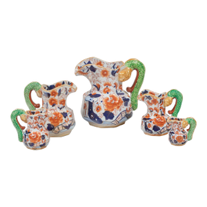 Mason's Ironstone Set Five Jugs/Pitchers