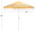 Modern Lucerna 9 Ft Crank Umbrella, Yellow Stripe/White Pole For Sale - Image 3 of 9