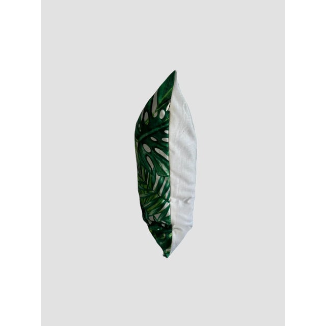 2020s Contemporary Miami Palm Leaves Pillow Cover For Sale - Image 5 of 9