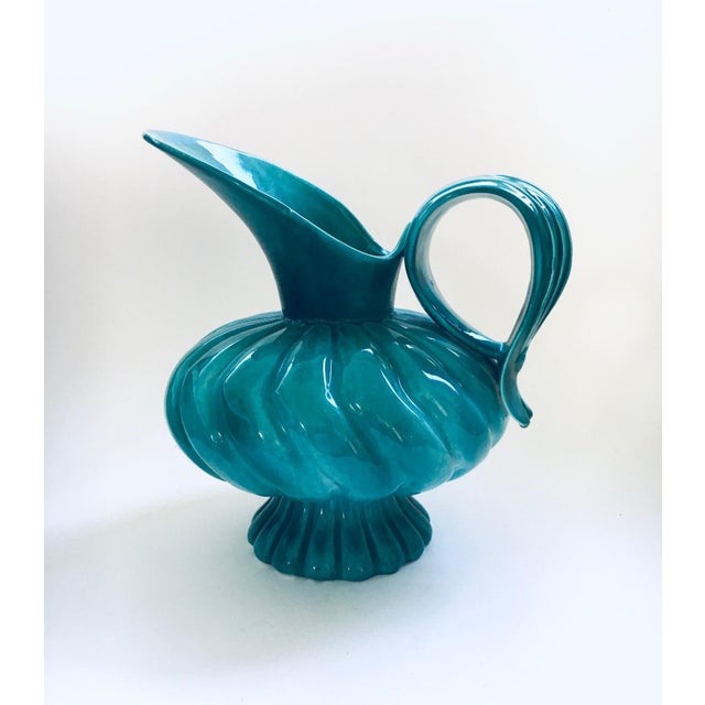 Midcentury Modern Studio Art Pottery Duck Spout Decanter by Alexandre, 1950s For Sale - Image 11 of 11