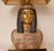 Italian Table Lamps Capodimonte Porcelain King Tut and Cleopatra Gold Lamps - A Pair For Sale - Image 11 of 17