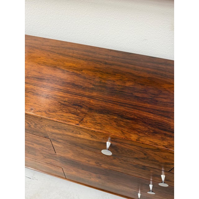 Wood 1970’s George Nelson Rosewood Thin Edge Long Dresser For Sale - Image 7 of 18