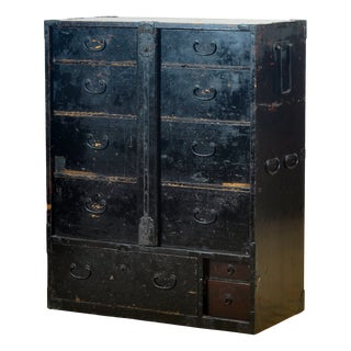 Japanese Tansu Chest of Drawers, 1890 For Sale