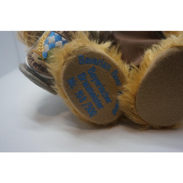 2010s Limited Edition Hermann Coburg "Bavarian Beer Brewer" Mohair Teddy Bear - No. 198/500 For Sale - Image 5 of 7