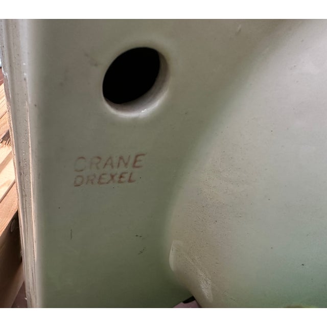 Beautiful 1940s Crane Drexel bathroom sink with original faucet. I had this rebuilt on the inside by the owner of the...