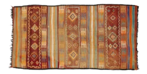 Vintage Berber Moroccan Kilim Rug - 06'07 X 12'07