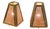 Mid-Century Modern Table Lamps in Gilt Metal and Straw, Italy, 1970s, Set of 2 For Sale