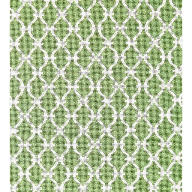 Sample - The House of Scalamandré Trellis Weave Fabric, Jade For Sale