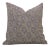 Indoor Pillow Cover Hand Block Printed Thick Linen 20x20 Inch- Rohini For Sale
