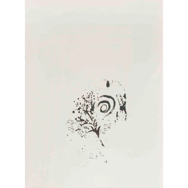 Color lithograph realized by Marc Chagall in 1960 to illustrate "The Bible". Edition of 6500, published by Tériade in no....