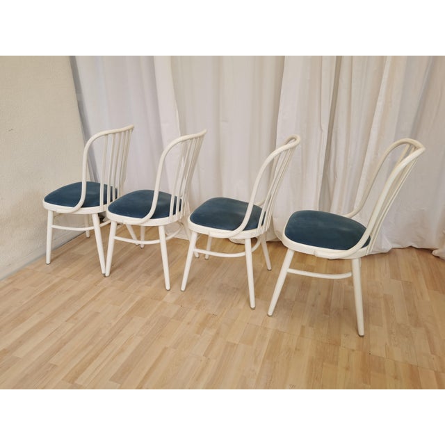 Vintage Bentwood Dining Chairs, 1970s, Set of 4 For Sale - Image 6 of 18