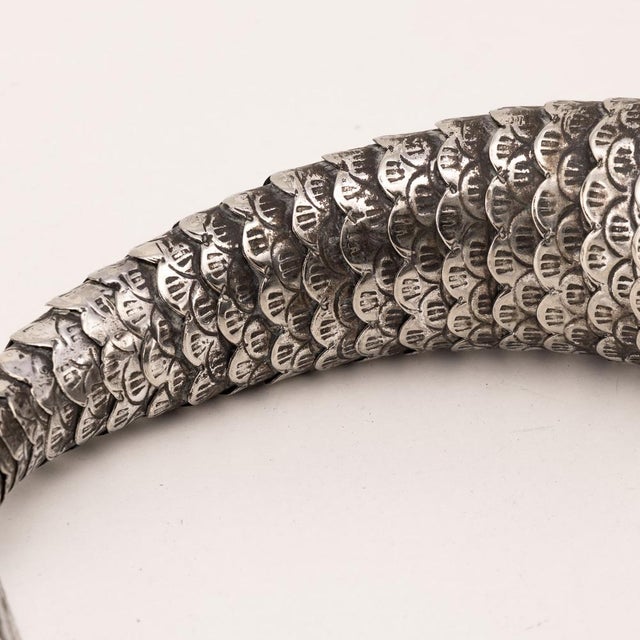 Vintage Mexican Novelty Articulated Fish in Alpaca Silver, 1950s For Sale - Image 12 of 17