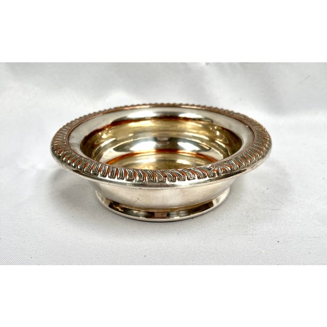 Vintage English Silver and Copper Wine Coaster For Sale - Image 9 of 9
