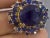 Bochic "Orient" Vintage Blue Sapphire & Diamond Cluster Ring Set 18K & Siver For Sale - Image 16 of 18