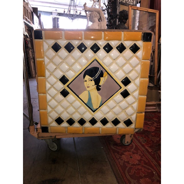 Art Deco 1920s Vintage Art Deco Woman Planter For Sale - Image 3 of 12