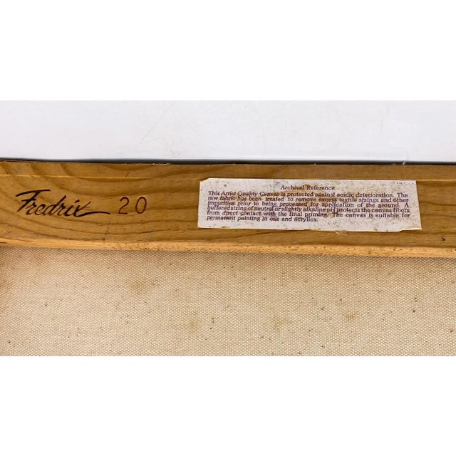 1940s East Coast Original Signed Oil Painting Seascape For Sale - Image 12 of 13