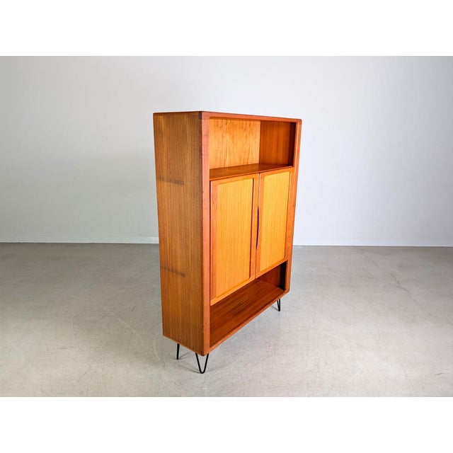 Mid-Century Danish Teak Bookcase For Sale - Image 4 of 9