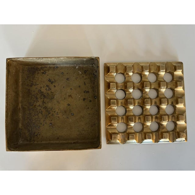 Vintage Ultima 15 Brass Ashtray by Holger Bäckström & Bo Ljungberg, 1960s For Sale - Image 8 of 13