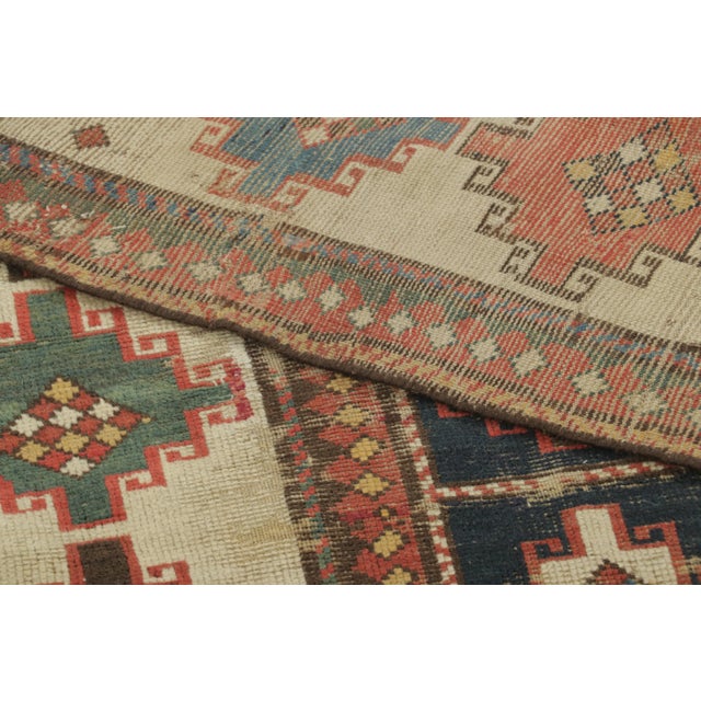 Brick Red Vintage Turkish Geometric Wool Runner by Rug & Kilim, 1950-1959 For Sale - Image 8 of 8