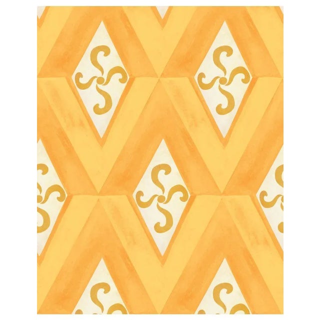 Mind the Gap Girandola Limone Wallpaper For Sale