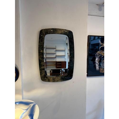 Goatskin Mirror by Aldo Tura, 1960 For Sale - Image 9 of 12