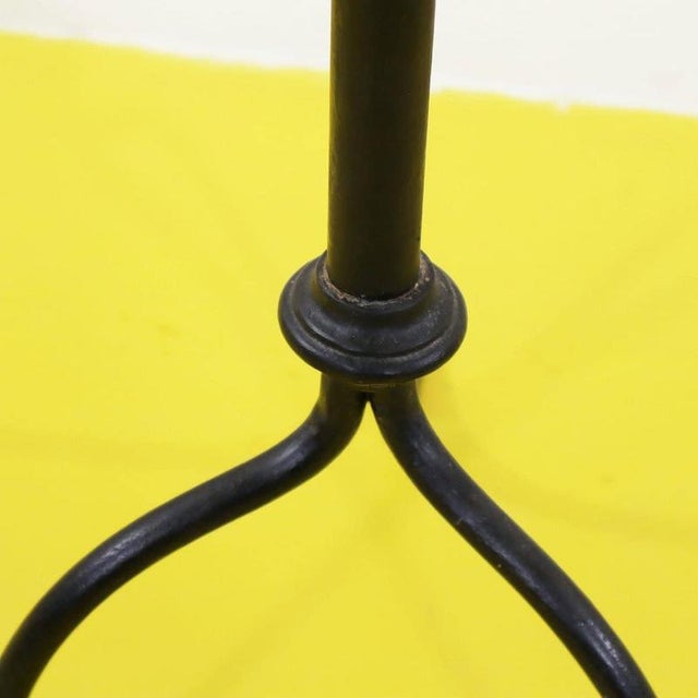 2000 - 2009 Black Metal Tripod Floor Coat Rack For Sale - Image 5 of 9