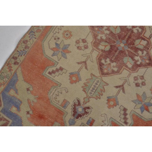 Oushak Floral Handknotted Rug For Sale - Image 10 of 10