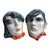Don Head VTG Set Pair Spanish Flamenco Toreador Smoking Man Woman Wall Art Chalkware Head For Sale - Image 4 of 4