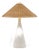 Mitzi Perilla 22 in. 1 Light Table Lamp in Aged Brass and Ceramic Windswept White Finish For Sale