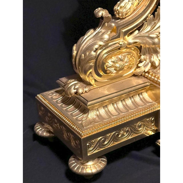 1860s S. Marti Napoleon III Gold Bronze Mantel Clock For Sale - Image 4 of 15