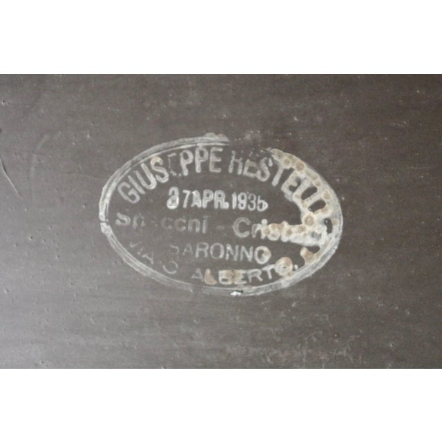 Mirror with White Painted Wood Frame by Giuseppe Restelli, 1970s For Sale - Image 4 of 8