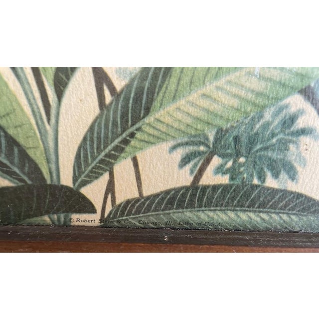 Turner Vintage Mid-Century Flamingo Lithograph in Original Windsor Mode Mirrored Frame by Robert Stein & Co. & Illinois Moulding Co. For Sale - Image 4 of 12